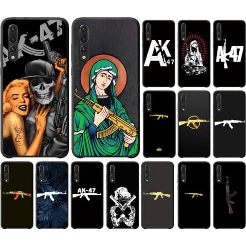 AK47 Gun Phone Case For Huawei P20 P30 P40 lite Pro P Smart 2019