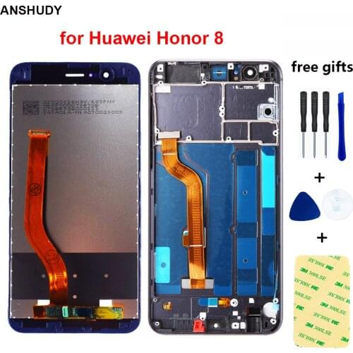 For Huawei Honor 8 LCD Display Touch Screen Digitizer Honor8 LCD For Honor 8 LCD With Frame FRD-L19 FRD-L09 Replacement Replace
