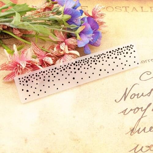HOT plastic Dot waterfall craft card making paper card album wedding decoration clip Embossing folders