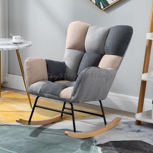 Lazy Sofa Balcony Lounge Chair Rocking Chair Nordic Small Apartment Single Sofa Bedroom Lazy Net Red Back Chair
