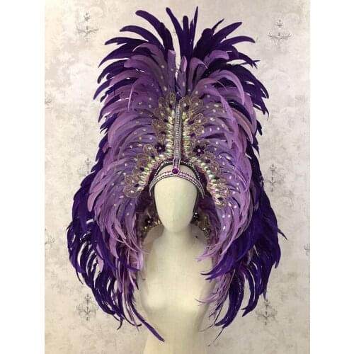 Brazil Rio Spanish Cuba Santiago Havana Venice Dionysia carnival Float Mask dress masque ball costume samba plumage plume Headd