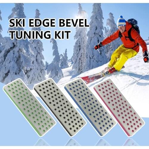 4Pcs Multifunction Portable Snowboard Ski Edge Bevel Tuning Kit Wear-resistant Edge Care Kit Polish Repair Mend Side Ski Angle