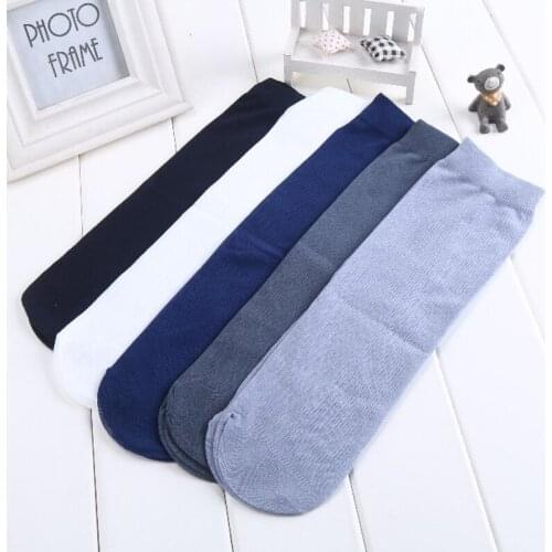5/10Pairs Summer Bamboo Unisex Short Socks Elasitic Women Men Sox Tink Crystal Transparent Silk High Quality Socks Girl Ankle