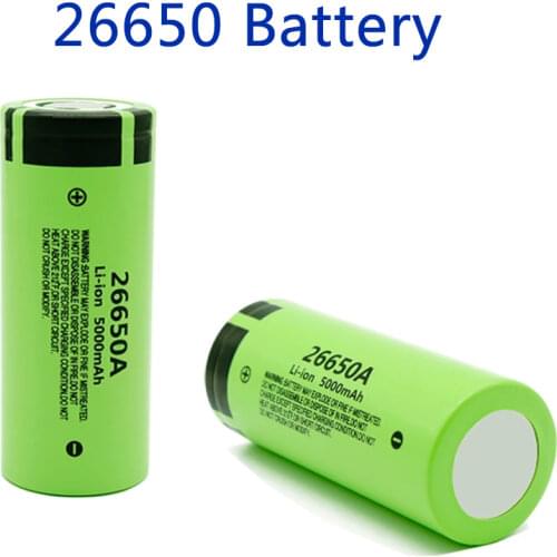 New 26650A 3.7V 5000mAh battery high capacity 26650 20A power battery lithium ion rechargeable battery for toy flashlight