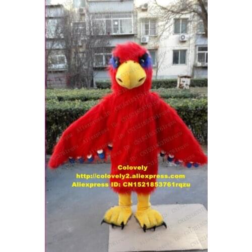 Plush Red Eagle Hawk Tercel Tiercel Falcon Vulture Mascot Costume Adult Cartoon Welcome The Doorman Grad Night zz7812