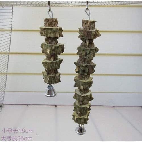 Parrot toy bird supplies Natural pepper wood bite toy Pepper Wood molar string Parrot molar toy
