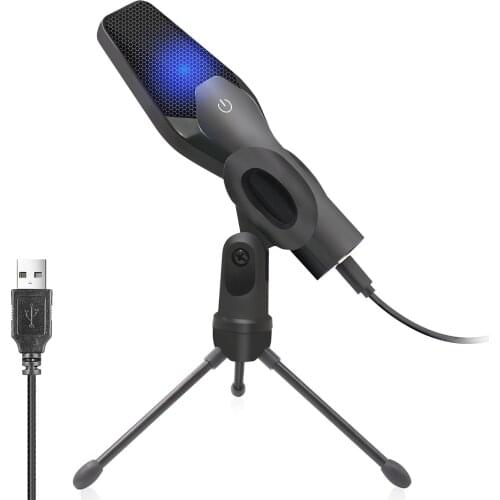 Professional USB Condenser Microphones For PC Computer Laptop Singing Gaming Streaming Recording Studio YouTube Video Mic