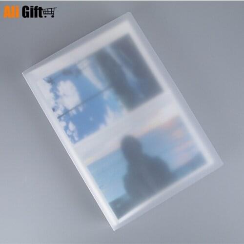 Transparency Photo Album PP Cover 80 Sheets Inserted 3R 4D Photos Collection 6 Inch Pocket Foto Album PP Surface Home Decor