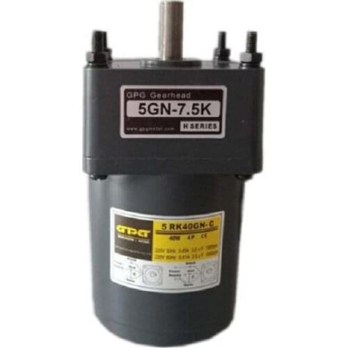 GPG 220V 40W AC Gear Motor 5RK40GN-C 5GN-7.5K 5GN-10K 5GN-12.5K 5GN-15K 5GN-18K