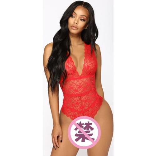 Sexy Lace Mesh One-piece Sexy Lingerie Sexy Pajamas Plus Size Bodysuits Babydoll Lingerie Erotic Womens Lingerie Costumes