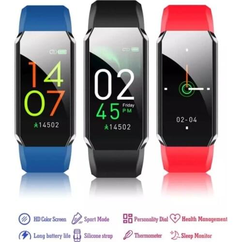 Men Women Smart Watch Bracelet Body Thermometer Blood Pressure Fitness Bracelet Waterproof Sport Smart Band Watches PK M3 watch