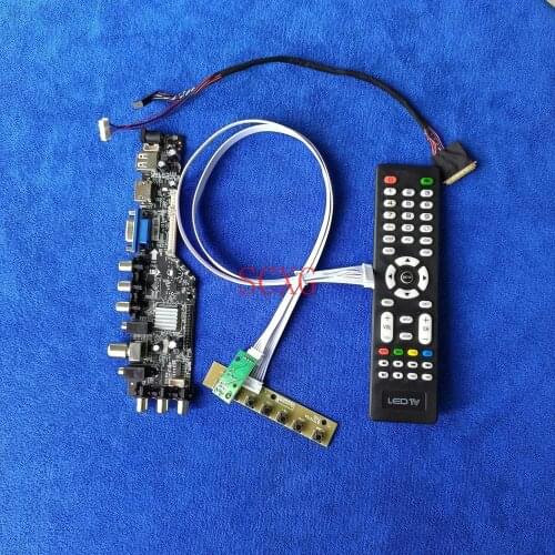 LED/LCD 1024*600 Kit Signal digital HDMI-compatible DVB VGA USB AV Display controller card For HSD101PFW2/HSD101PFW4 LVDS 40-Pin