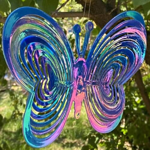 Bird Blinders Pinwheels Hanging Simulation Butterfly Reflective Scarer For Outdoor Yard Garden Decoration Repeller 2021 New