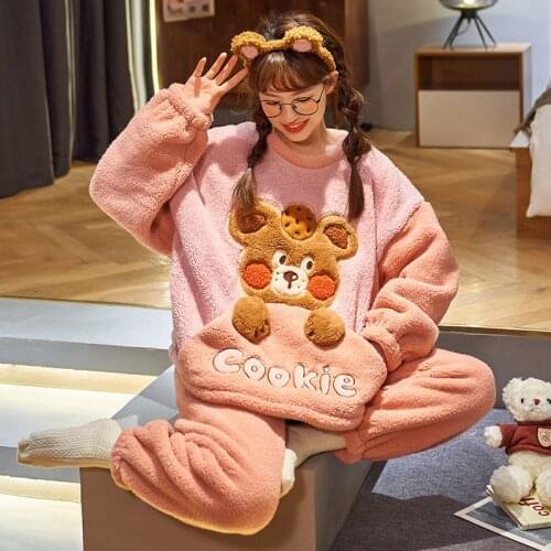 Yeskigu Womens Plush Pajamas