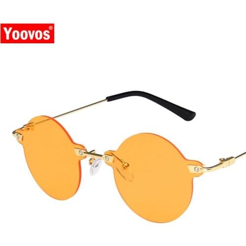 Yoovos Women Sunglasses Round Glasses For Women Retro Brand Designer Sunglasses Women Ocean Lens Spectacle Luxury Gafas De Mujer