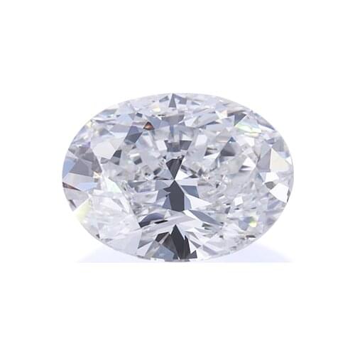 0.54ct-2ct Oval Shape DEF White Color VS Clarity Loose CVD/HPHT Lab Grown Diamond for Jewelry Making