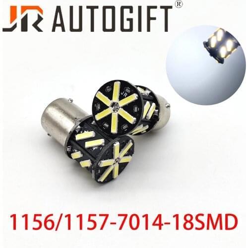 1000X LED 12V 24V 1157 BAY15D 170MA 18 SMD 7020 7014 LED P21/5W 1156 BA15S Car Turn signal Tail light Brake lights Bulb White