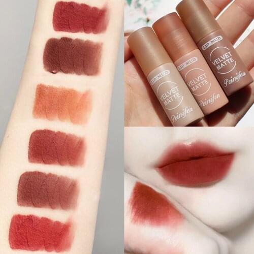 3/6pcs/set Lip Gloss Set Non-stick Cup Lip Glaze Matte Lipstick Lip Balm Cosmetic For Women Lip Makeup Sexy Lip Tint TSLM1