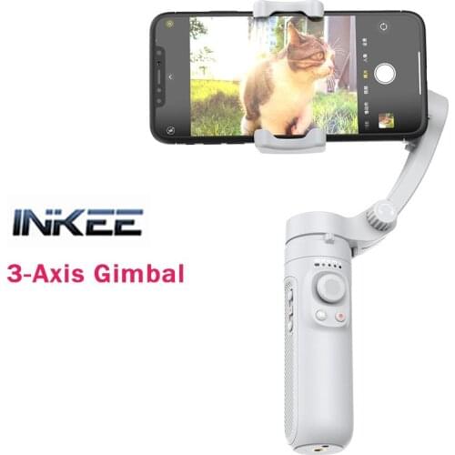 INKEE DOLPHIN 3 Axis Smartphone Gimbal Stabilizer with Tripod Anti-Shake Handheld Stabilizer for Phone iphone huawei xiaomi