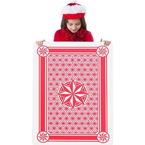 37*26cm Super Big Jumbo Playing Cards Full Deck Huge Standard Print Novelty Poker Index Playing Cards Fun Games Gift