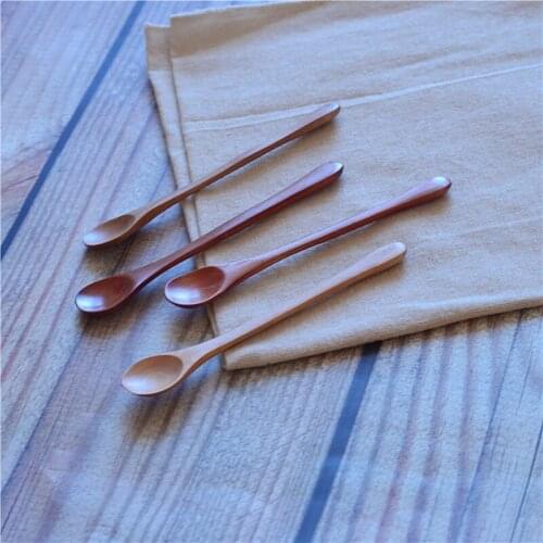 500pcs Wooden Spoon For Cooking Honey Spoon Server Tea Coffee Stirring Spoon Kitchen Accessories NO317