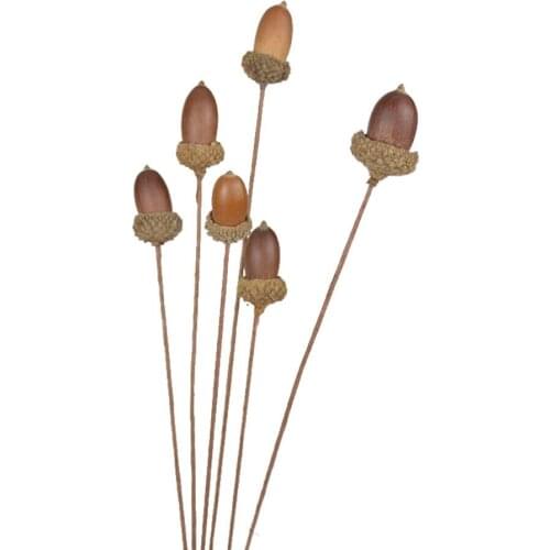 6pc Creative Dried Flower Natural Decorative Flower Branch Ornament Floral Art Decor for Home Party Office