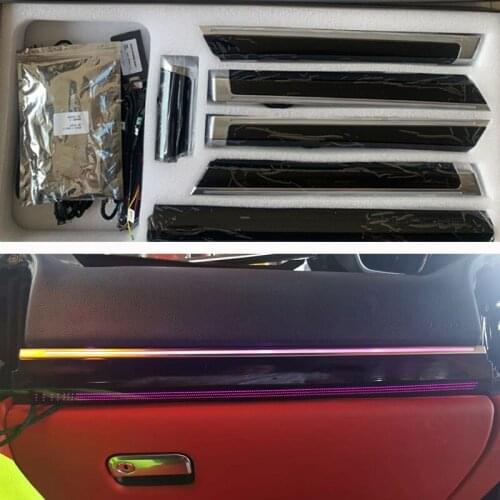 64-color LED Lamps For Porsche Cayenne 2011-2017 Car illuminated Door Panel Ambient Light Set Decorative Atmosphere Lighting