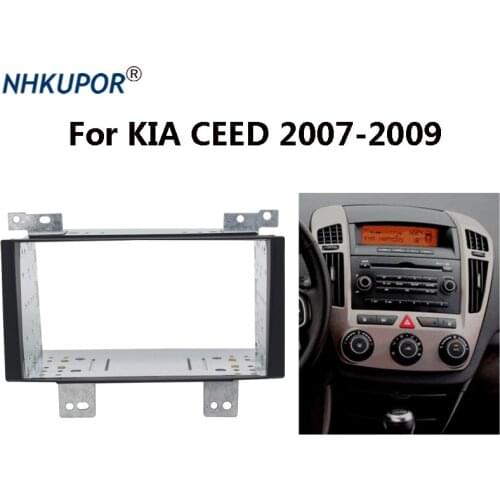 11-021 2 Din Car Radio Stereo Fascia for KIA CEE'D 2007 2008 2009 Accord Dash CD Trim Install Kit Plate Panel Bezel Faceplate