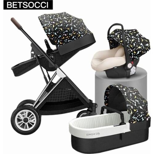 Baby stroller high landscape 2 in 1/3 in 1 can sit, lie down and lightly fold two-way trolley free shipping