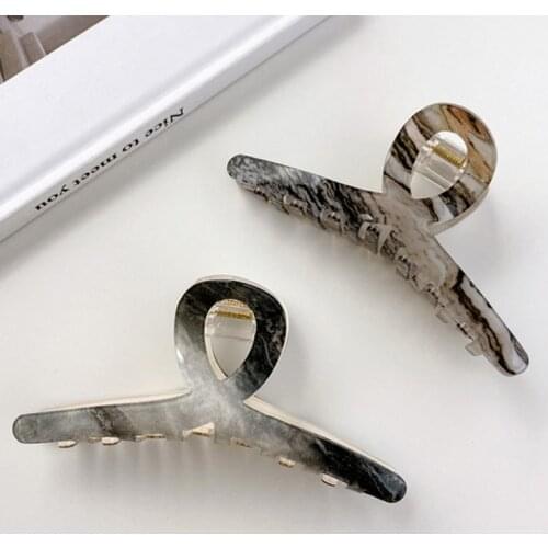 Large Accetate Leopard Print Acrylic Hairpins Hair Clip Crab Hair Claws For Women Girl Hair Accessories Headdress Party Gifts