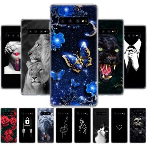Case For Samsung Galaxy S10 Plus Case Silicon TPU Cover Case For Samsung S10 Plus S10 E G975F SM-G973F Protective Back Cover
