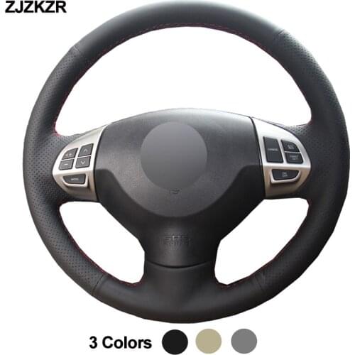 Car Auto Steering-Wheel Cover For Mitsubishi Lancer X 10 2007-2015 Outlander 2006-2013 ASX 2010-2013 Pajero Sport 2008-2016 2009