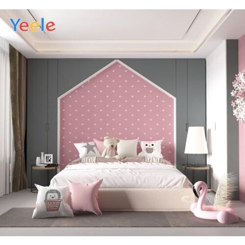 Bedroom Decor Backgrounds Baby Room Backdrops White Pink Bear Photography Personalized Photographic Background For Photo Studio