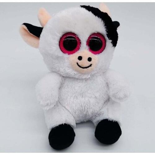 Factory Decided to Make 3D with Big Eye Plush Toy Cute Plush Cow Doll Toy Professional Customization