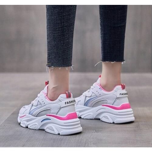 Women Sneakers 2021 Fashion Breathable Sneakers Women Wedge Sport Shoes Woman Increase Platform Casual Shoes Zapatos Deporte
