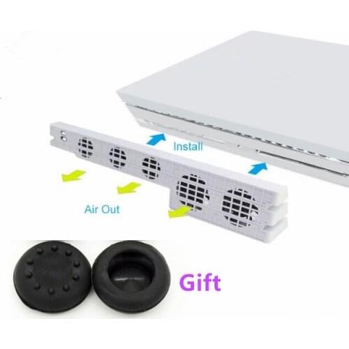 Cooler Fan USB External 5-Fan Super Turbo Temperature Control Cooling Fan For Sony Playstation 4 Pro PS4 Pro Gaming Console