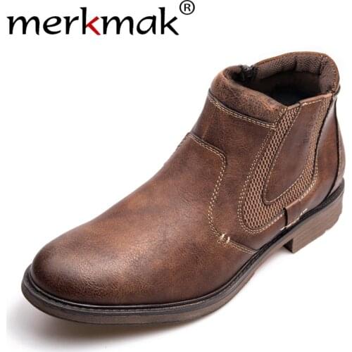 Мужские ботинки челси Merkmak China At AliExpress