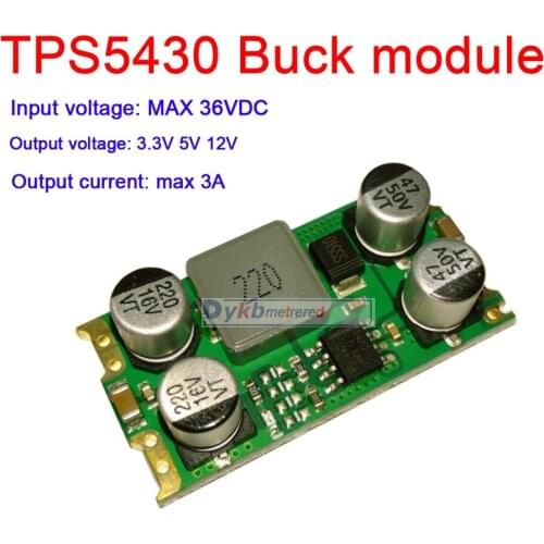 TPS54303A DC-DC Buck Converter module 5.5V-36V 12v 24v TO 3.3V 5V 12V 3A step-down car Power Supply Module Voltage Regulator