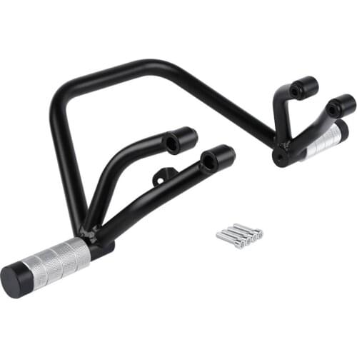 Motorcycle Black Sub-cage Subcage Stunt Passenger Pegs For Yamaha MT-09 FZ-09 Tracer