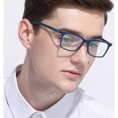 Titanium Glasses Frame Men Acetate New High Quality Square Myopia Optical Prescription Eyeglasses Screwless Eyewear JDA3162