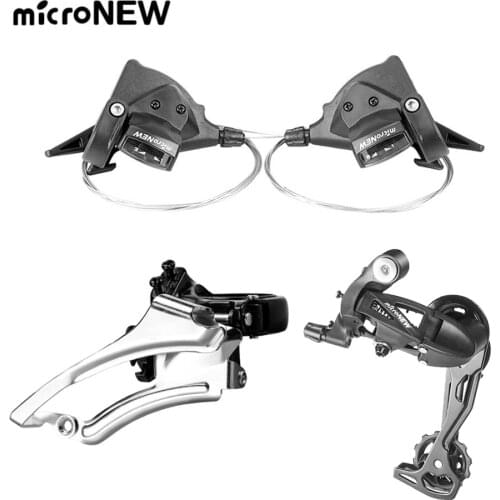 MicroNEW Bicycle Rear Derailleur Front Shifter Shift Lever 7/8/9/10/11 Speed MTB Mountain Bike Road Bicycle Derailleur Kit