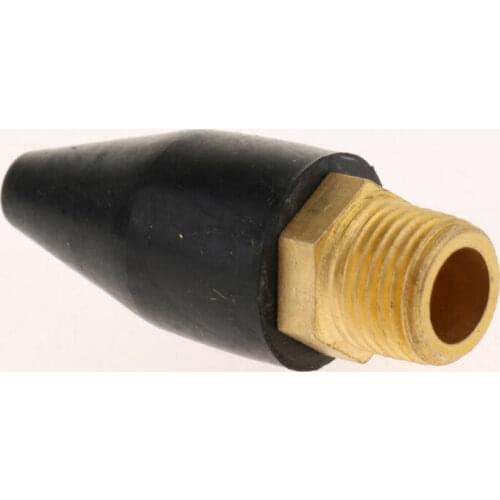 Rubber Nozzles 10Pcs Rubber / Brass Safety Tip Nozzle For Capri Air Blow Tools 1/8 NPT Male Pneumatic Tool Accessories
