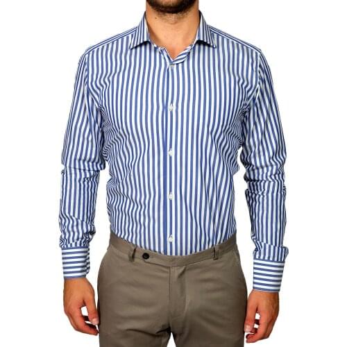 Striped shirt blue white Emporium