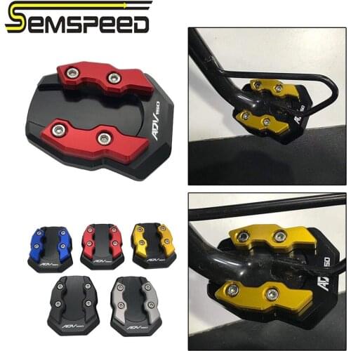SEMSPEED ADV150 logo For HONDA ADV150 ADV 150 2019-2020 Motorcycle Kickstand Sidestand Stand Extension Enlarger Pad High quality