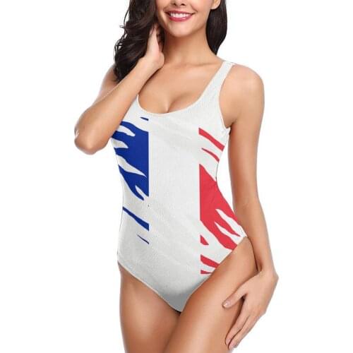 Stylized Flag Of France Exotic Bikinis Women Swimsuit Low Waist elastic Women swimming Beach wear M1