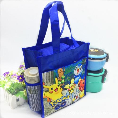 Pokemon Lunch Box Bag Lunch Bag Medium Make Up Bag Waterproof Student Lunch Bag Back To School