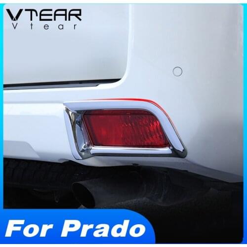 Vtear For Toyota LAND CRUISER Prado 150 exterior rear front fog lights frame styling trim cover Car accessories cover parts 2020