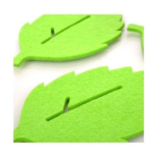 1PCS/LOT Freeshipping New Fashion Cute leaf Shape Coffee Coaster Cartoon Cup Coaster Tea Coaster Cup Mat