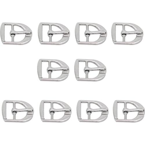 10 Pcs Silver Multi-Purpose Metal Roller Buckles Silver Center Bar Buckles for Belts Hardware Bags Ring Hand DIY Accessories
