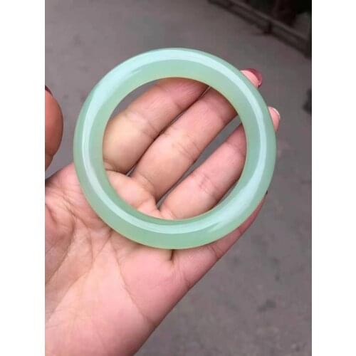 100% Natural Chalcedony 7A Real jade bangle bracelets women bangle jade jewelry jadeite jade bangles bracelet for gift women